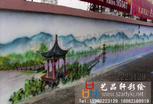 苏州墙绘-美丽乡村彩绘