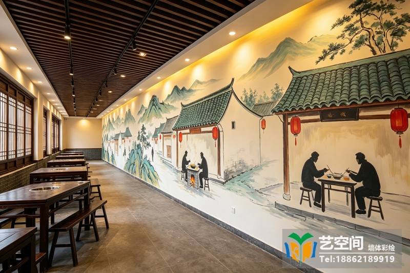 苏州饭店彩绘