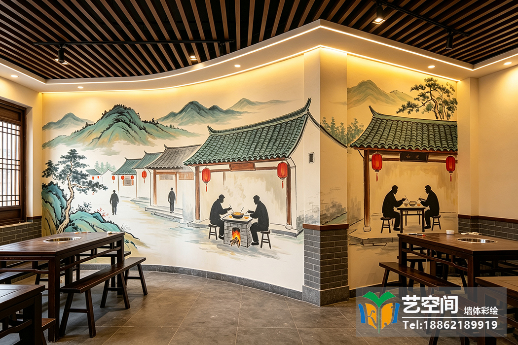 苏州饭店彩绘