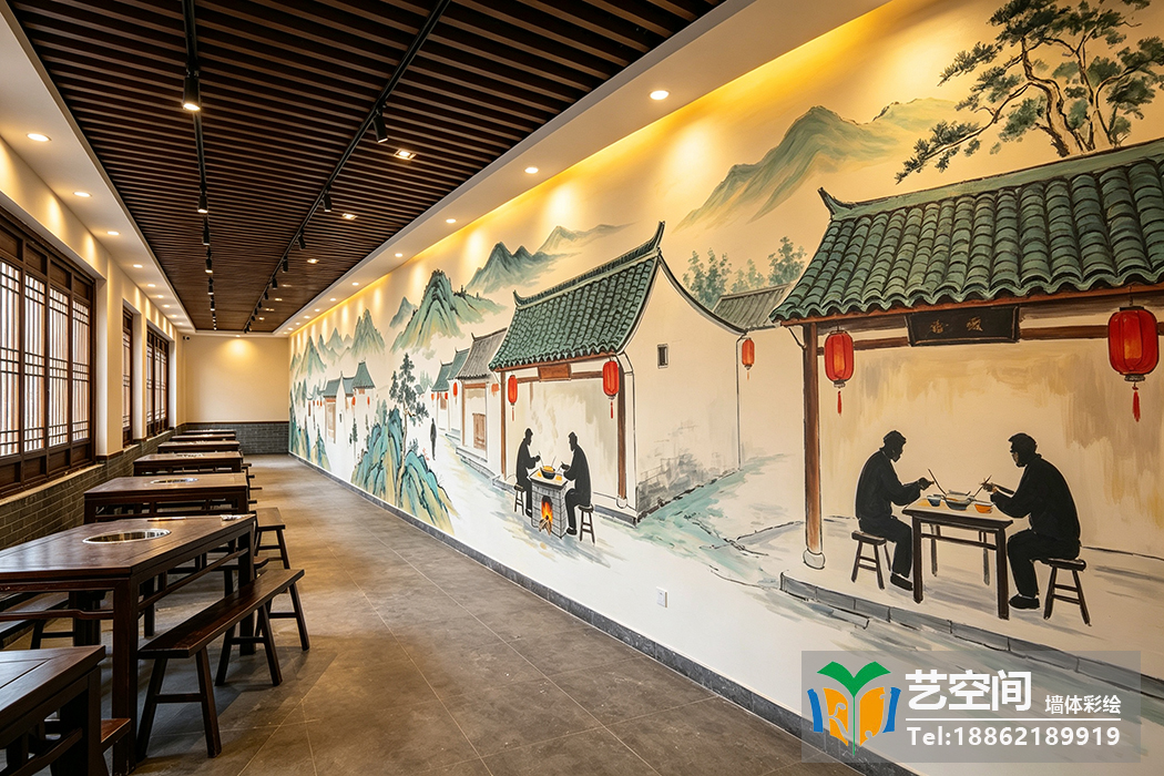 苏州饭店彩绘
