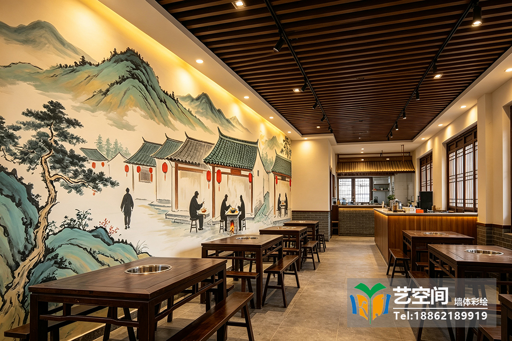 苏州饭店彩绘
