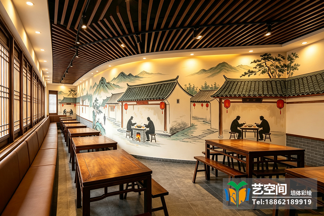 苏州饭店彩绘